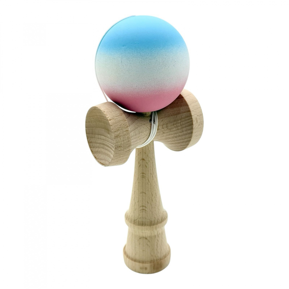 Kendama cu bila colorata soft grip / lucioasa, din lemn echilibrat PRO-SOFT-X [3]