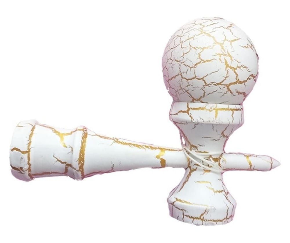 Kendama din lemn 18 cm, cracked– model clasic cu design crapat, ALBA [2]