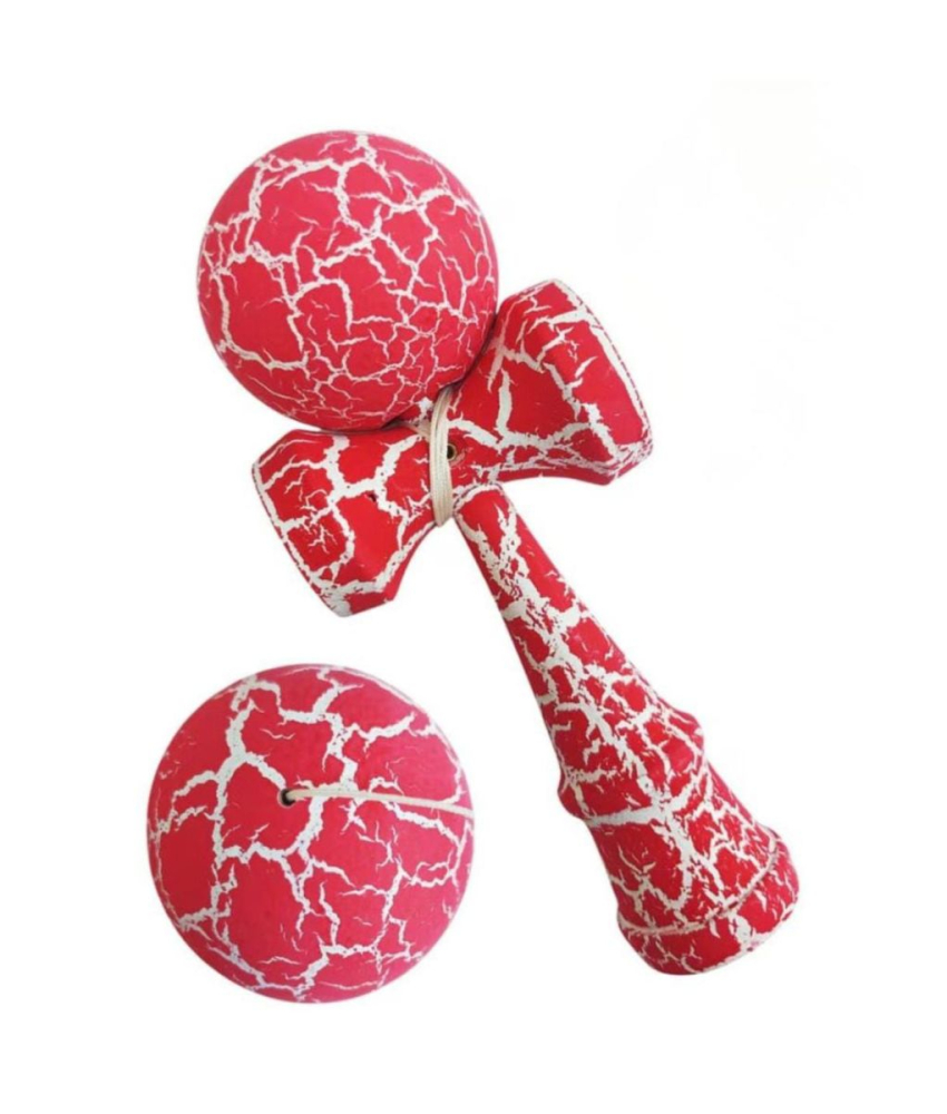 Kendama din lemn 18 cm, cracked– model clasic cu design crapat, suprafata antialunecare [3]