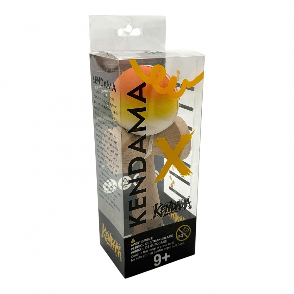 Kendama lemn premium cu gravura, bila soft grip, in cutie Xtreme [3]