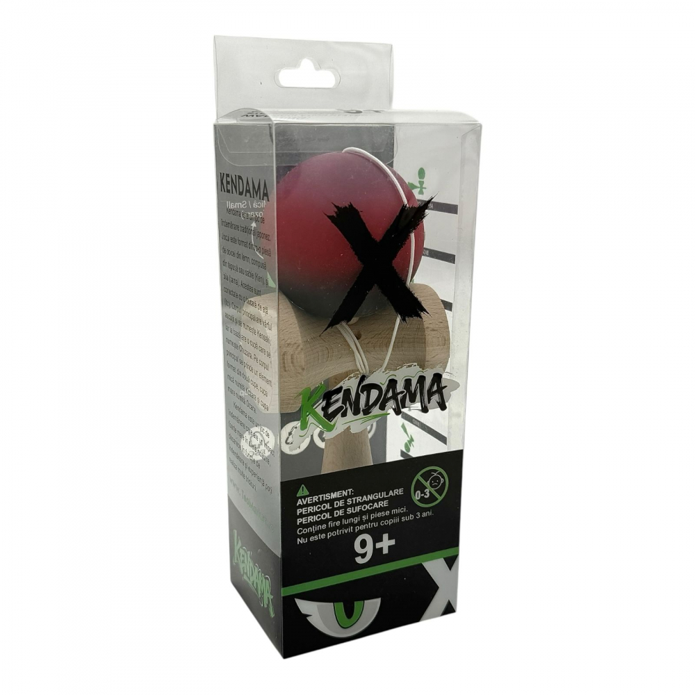 Kendama lemn premium cu gravura, bila soft grip, in cutie Xtreme [2]