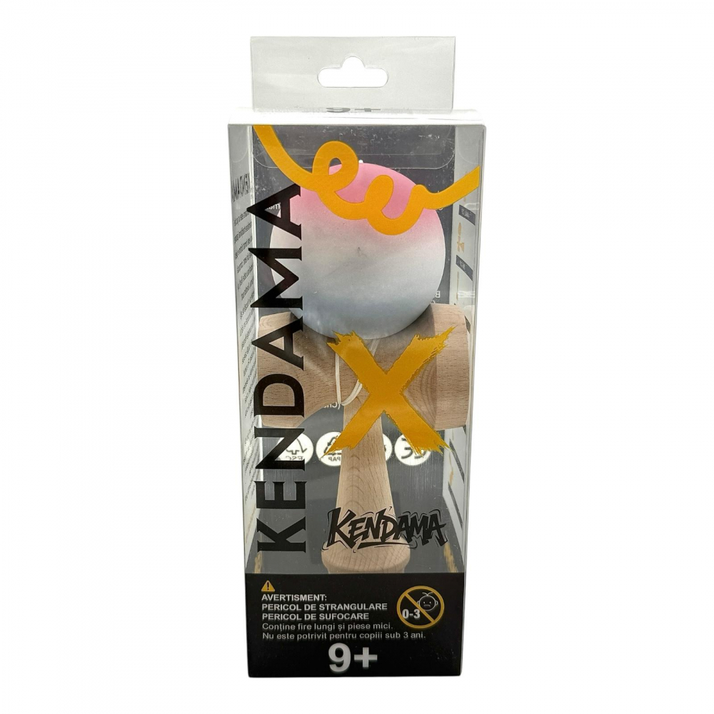 Kendama lemn premium cu gravura, bila soft grip, in cutie Xtreme [4]
