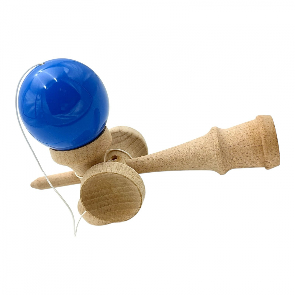 Kendama clasica din lemn cu bila lucioasa grip pro, ideala trick-uri [2]