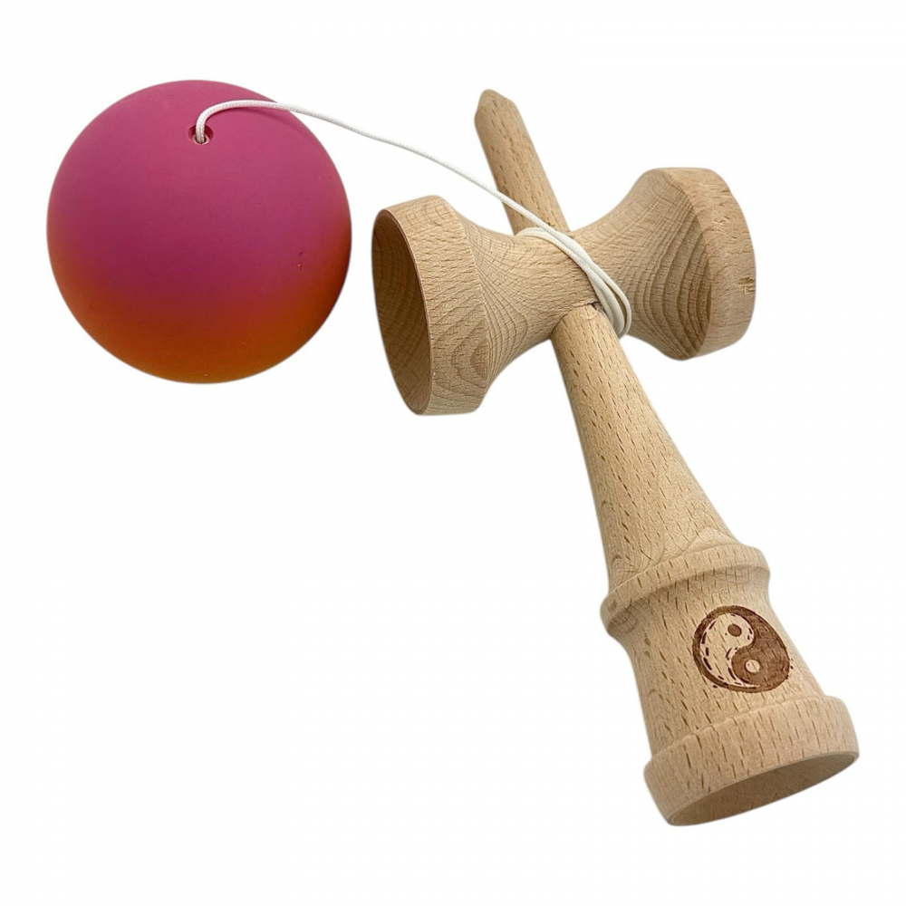 Kendama lemn premium cu gravura, bila soft grip, in cutie Xtreme [2]