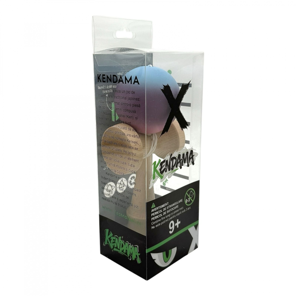 Kendama lemn premium cu gravura, bila soft grip, in cutie Xtreme [2]