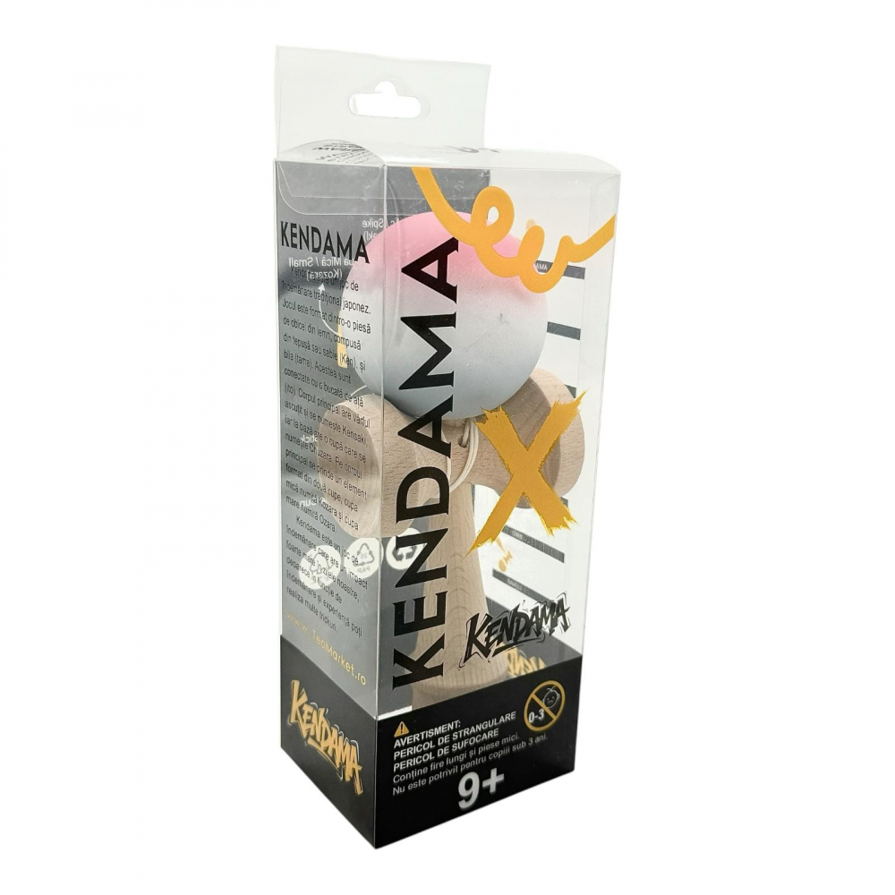 Kendama lemn premium cu gravura, bila soft grip, in cutie Xtreme [3]