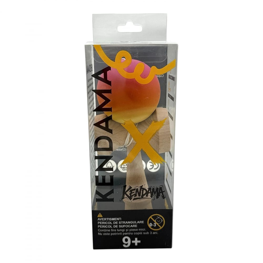 Kendama lemn premium cu gravura, bila soft grip, in cutie Xtreme [3]