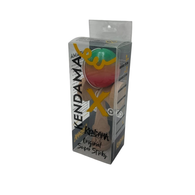 Kendama Original Super Sticky din lemn, ambalaj transparent, 18 cm [2]