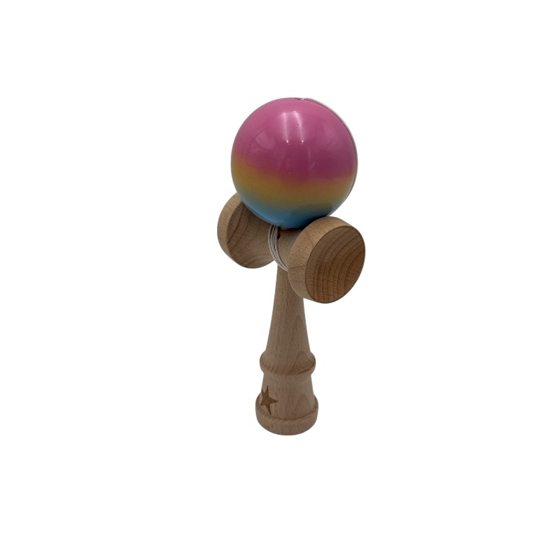 Kendama Original Super Sticky din lemn, ambalaj transparent, 18 cm [2]