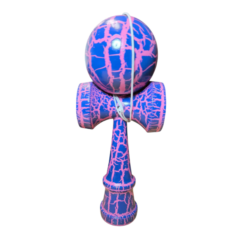 Kendama profesionala din lemn, 18 cm – design crapat, echilibru perfect pentru trick-uri – BAOBAO [1]