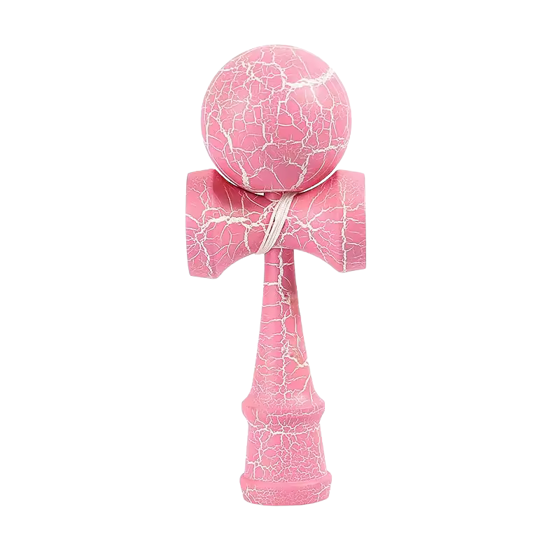 Kendama profesionala din lemn, 18 cm – design crapat, echilibru perfect pentru trick-uri – BAOBAO [1]