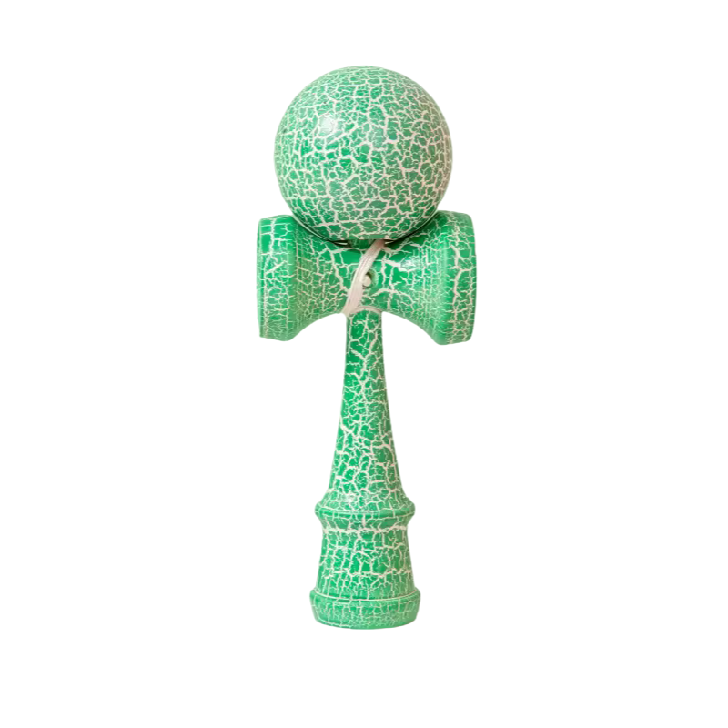 Kendama profesionala din lemn, 18 cm – design crapat, echilibru perfect pentru trick-uri – BAOBAO [1]