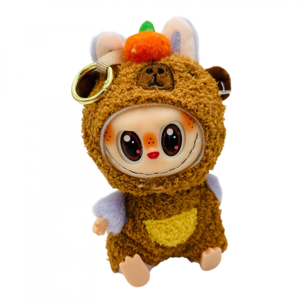 Labubu 17cm costumat in capybara – plus adorabil si pufos cu costum haios, BaoBao [2]