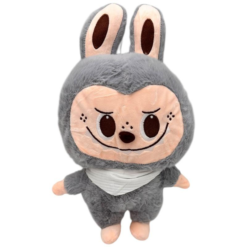 Labubu de plus mare cu urechi lungi si expresie amuzanta – jucarie moale pentru copii, 36 cm, BaoBao [2]