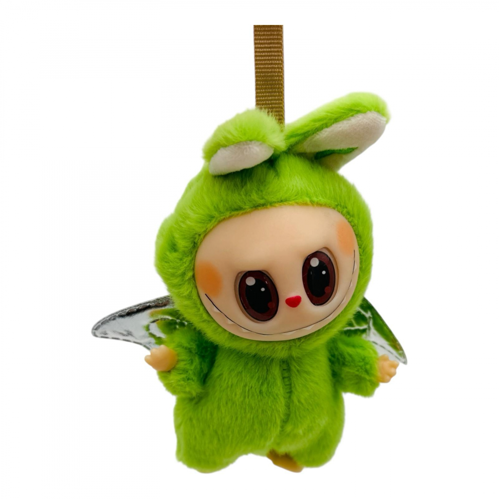 Labubu verde dinozaur 15cm – plus moale si adorabil, perfect pentru joaca, colectie si cadouri speciale, BaoBao [1]