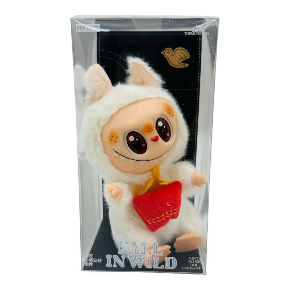 Labubu Alb Gurmand breloc plus 18cm Fall in Wild editie kawaii jucarie colectie BaoBao [1]