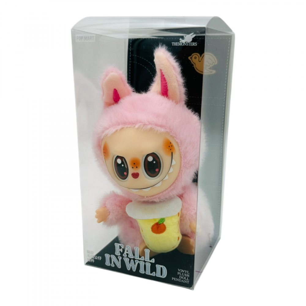 Labubu Roz Gurmand breloc plus 18cm Fall in Wild editie kawaii jucarie colectie BaoBao [2]