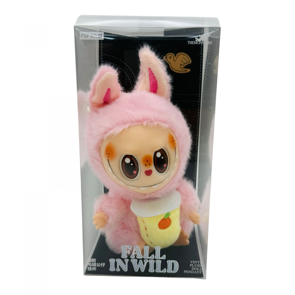 Labubu Roz Gurmand breloc plus 18cm Fall in Wild editie kawaii jucarie colectie BaoBao [1]
