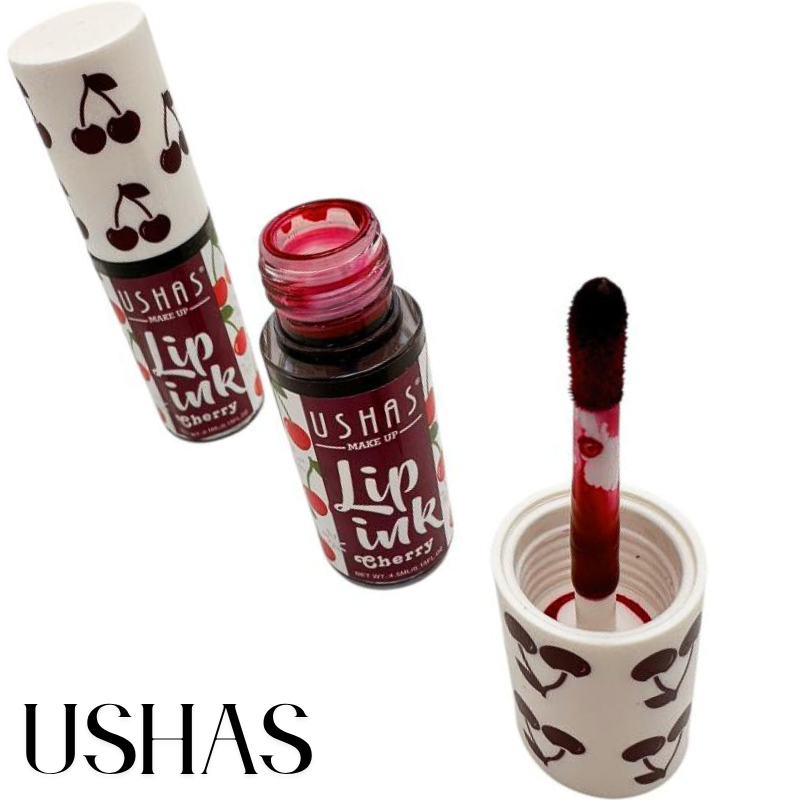 Lip Ink Ushas 03 Cirese 4.5ml – Ruj lichid rosu intens cu aroma de cirese, BaoBao [1]