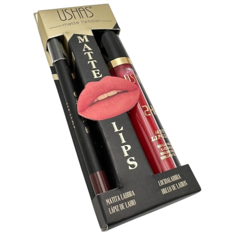 LipglossMatte 2in1 Ushas - Creion de Buze si Lipgloss Rezistent 24H BaoBao [13]