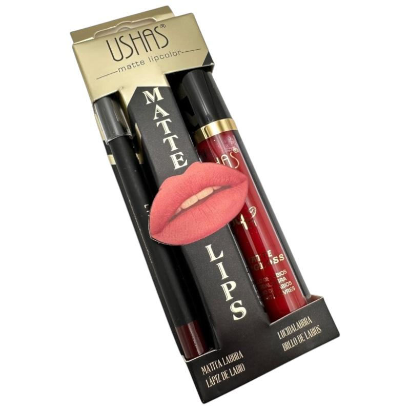 LipglossMatte 2in1 Ushas - Creion de Buze si Lipgloss Rezistent 24H BaoBao [8]