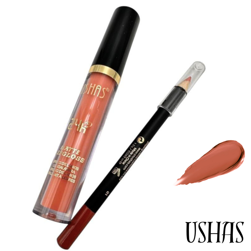 LipglossMatte 2in1 Ushas - Creion de Buze si Lipgloss Rezistent 24H BaoBao [1]