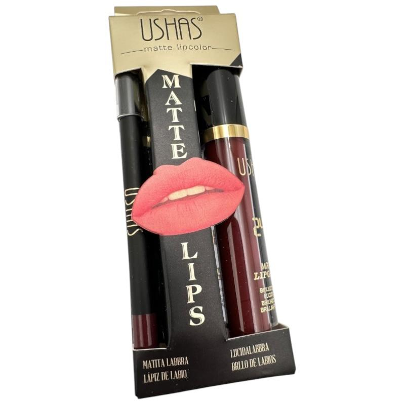 LipglossMatte 2in1 Ushas - Creion de Buze si Lipgloss Rezistent 24H BaoBao [16]