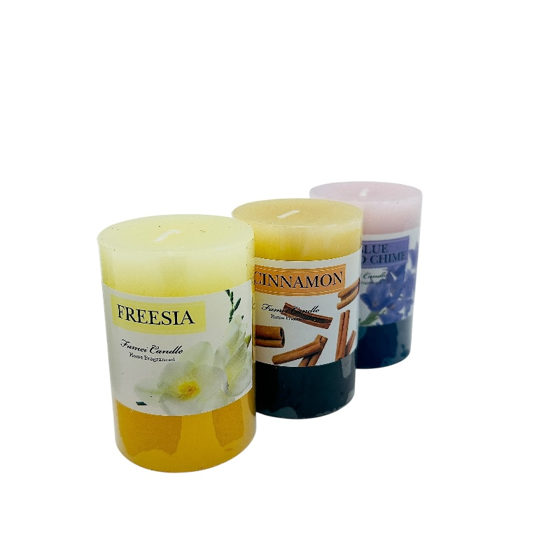 Lumanare parfumata,  1buc, cilindrice, culori si arome mixate,  – Lavanda, Trandafir, Vanilie, Freesia, Scortisoara, Ocean Breeze [3]