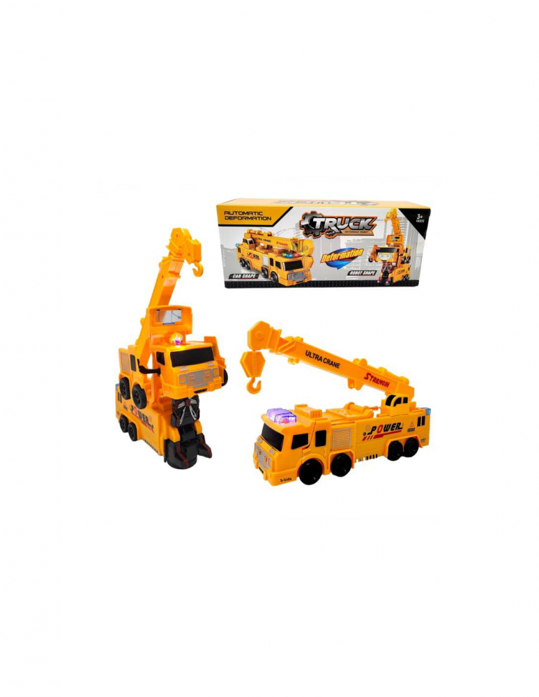 Macara 2in 1 robot, Truck Deformation, cu sunete si lumini, 29.5×12.5×8cm, +3ani. [1]