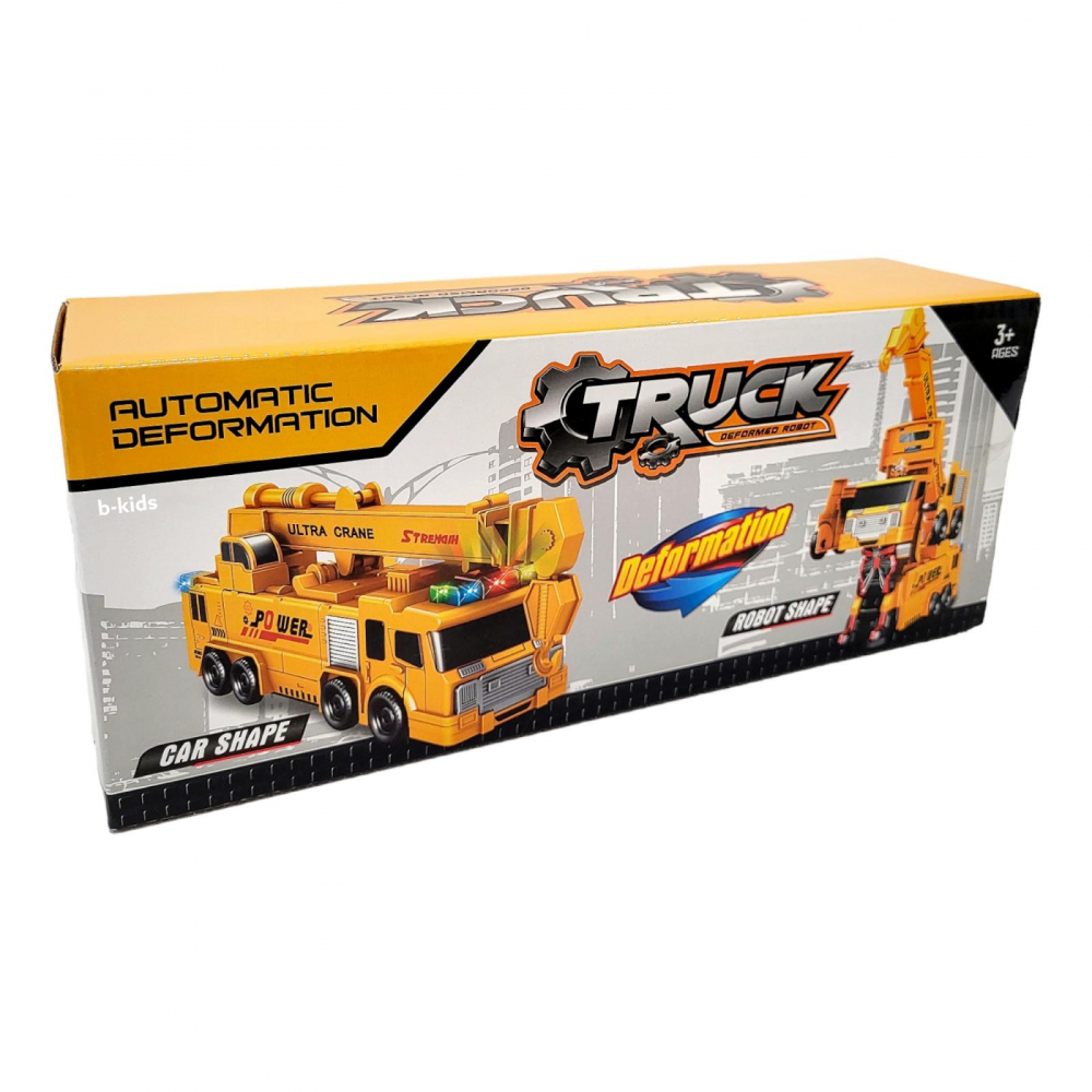 Macara 2in 1 robot, Truck Deformation, cu sunete si lumini, 29.5×12.5×8cm, +3ani. [2]