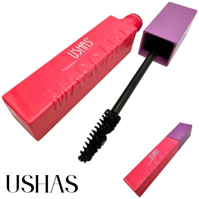 Mascara Ushas 04 negru intens cu tub colorat si efect de volum si alungire – 12cm – BaoBao [2]