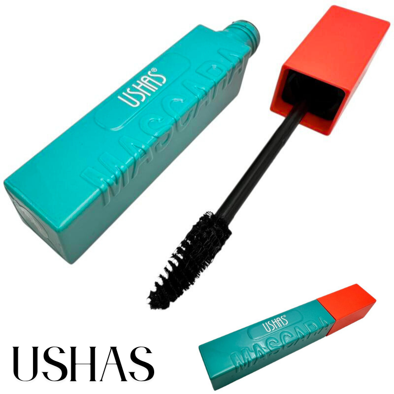Mascara Ushas 05 negru intens cu tub colorat si efect de volum si alungire – 12cm – BaoBao [1]