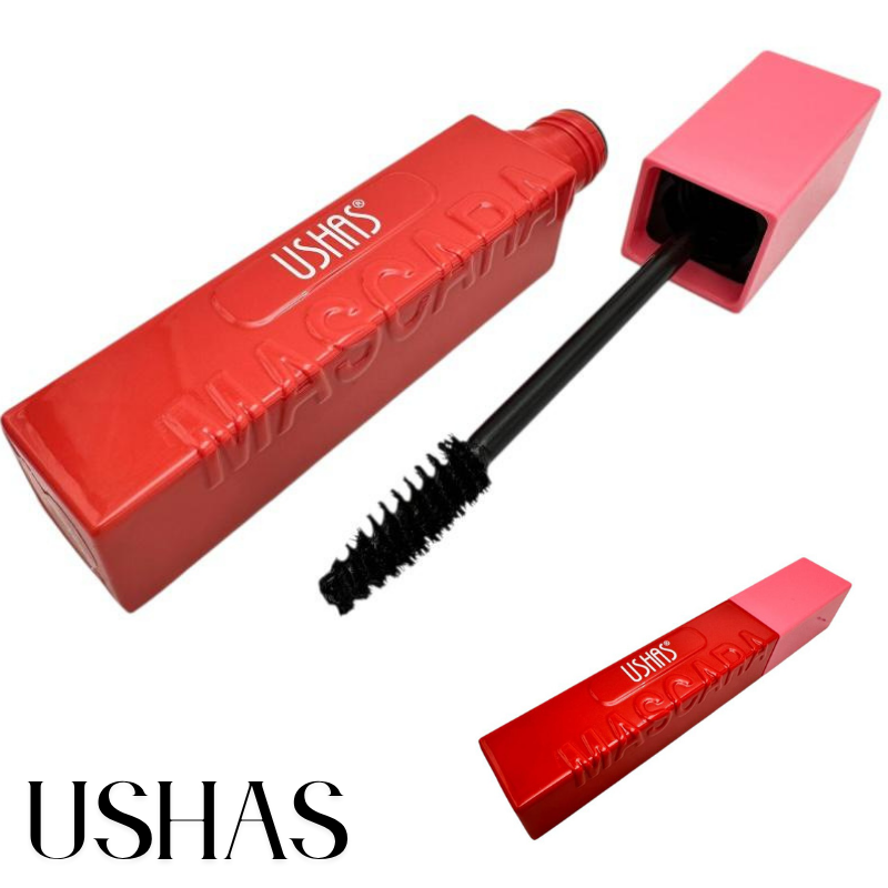 Mascara Ushas 06 negru intens cu tub colorat si efect de volum si alungire – 12cm – BaoBao [2]