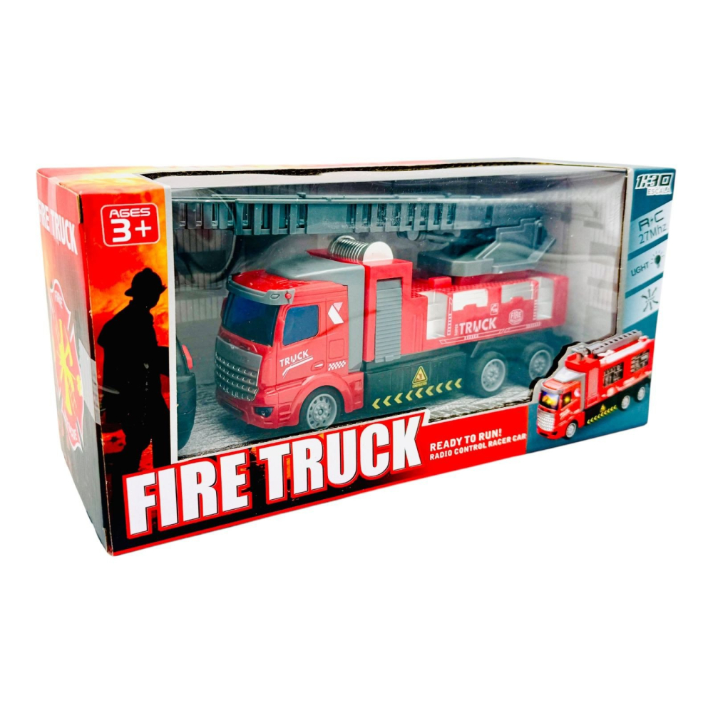 Masina de pompieri cu radiocomanda, Fire Truck, 27×13×11cm, acumulator inclus, +3ani,   [4]
