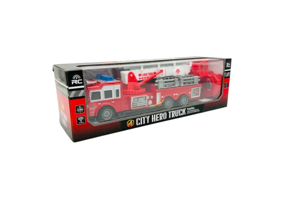Masina de Pompieri RC City Hero Truck cu Telecomanda, Lumini si Sunete, 37 cm  [1]