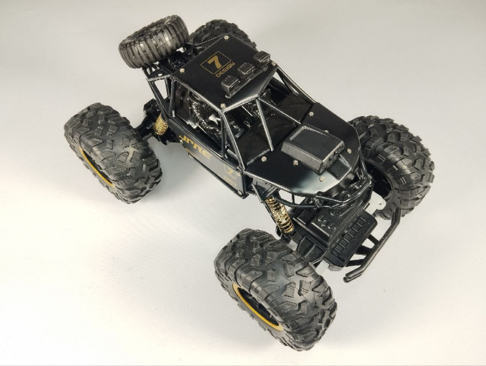 Masina Monster Rock Crawler din metal cu telecomandă, cameră HD, control Wi-Fi, suspensii și acumulator 1200 mAh [2]