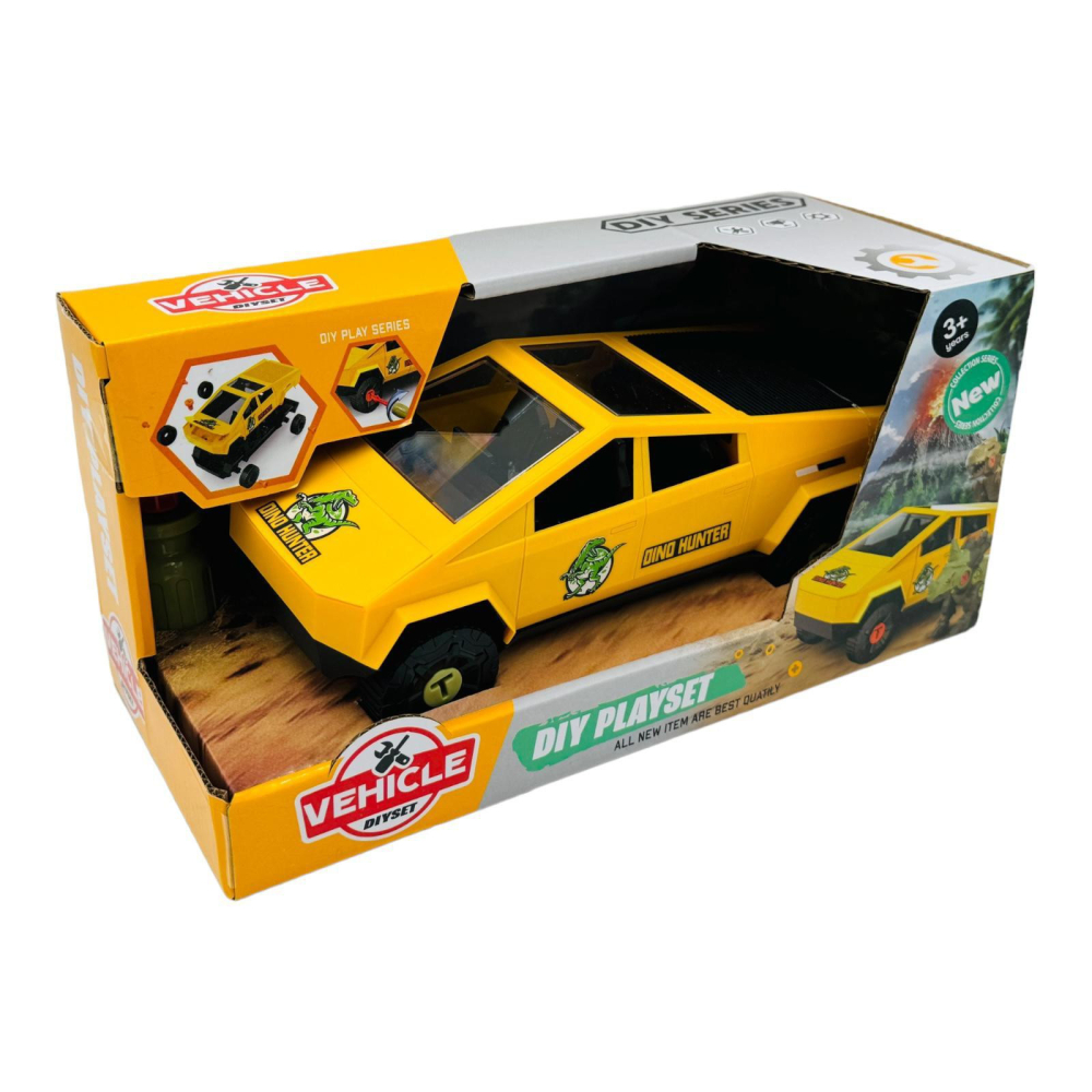 Masina sistem Do It Your selfcu surubelnita, decor Dino, 27×13×12cm, +3ani  [4]