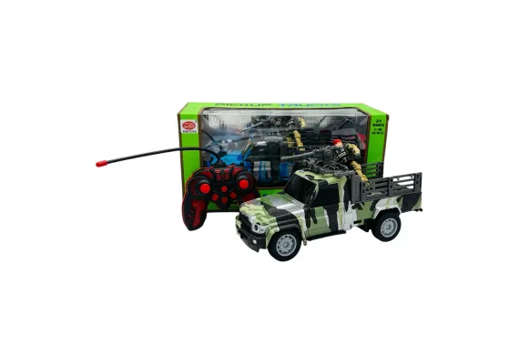 Masinuta RC Militară Gallant cu Telecomanda, 27 MHz, Design Camo, 2 Culori Disponibile, 31×15×12cm  [1]