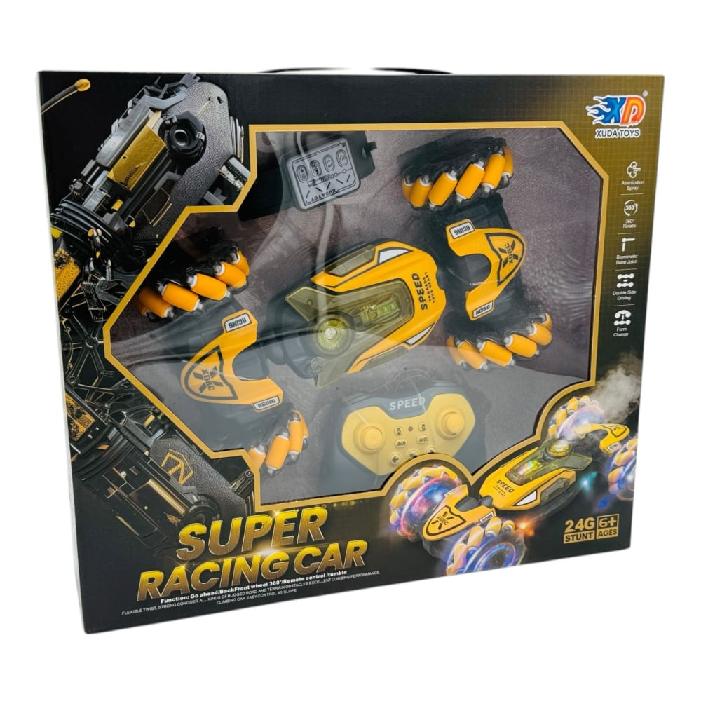 Masinuta RC Super Racing Stunt cu Telecomanda, Roti 360°, Lumini LED, 2.4G, 26.5 cm  [2]