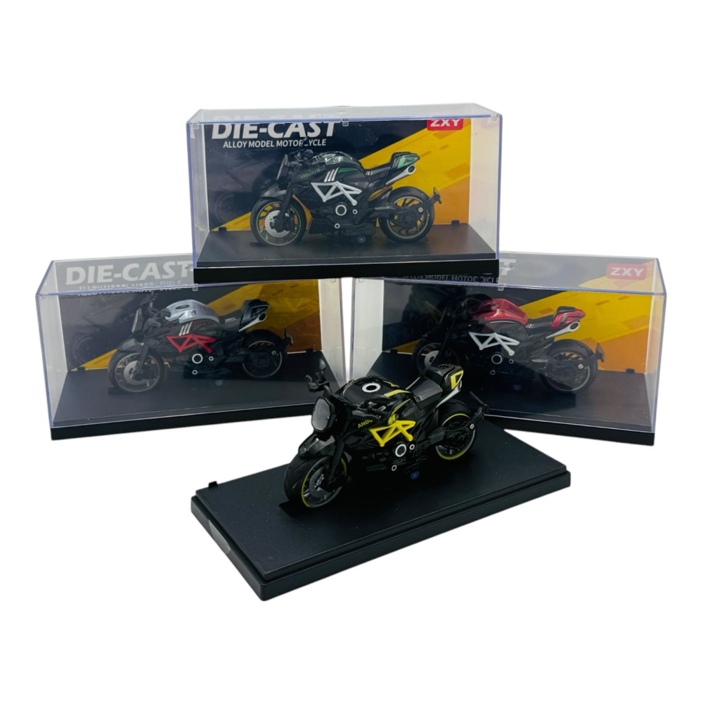 Motocicletă Metalică 1:14 cu Cutie de Expunere – Modele și Culori Variate, 18×9.5×7.5cm  [3]