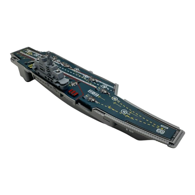Nava militara din metal cu sunete si lumini – jucarie interactiva 24 cm, model detaliat pentru copii,  [4]