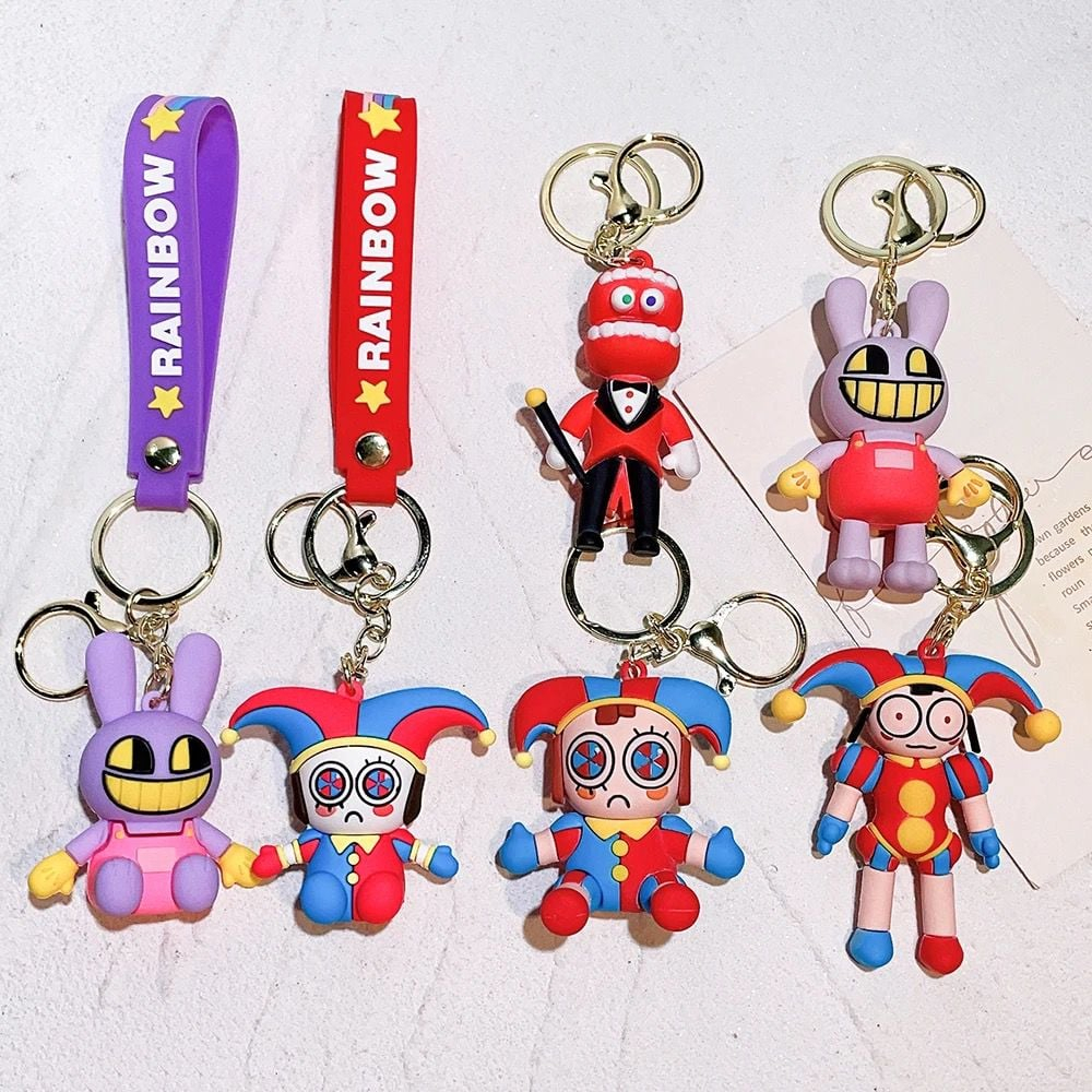 Pachet Avantajos – 60 Brelocuri Figurină Multicolore, Accesorii pentru Geantă/Chei, Modele Diverse,  [3]