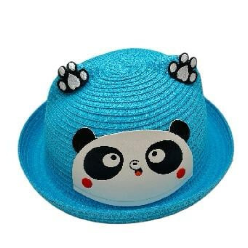 Palarie copii cu model panda si labute aplicate – design haios cu bor mic [1]
