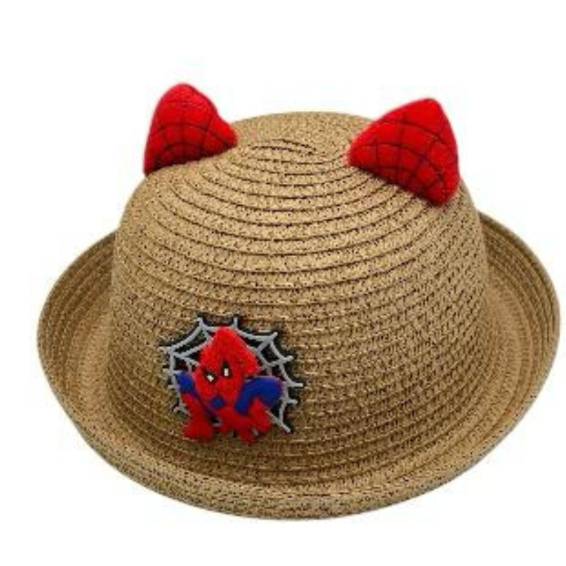 Palarie de Soare cu Urechiuse pentru Copii – Din Paie, 16-23 cm, Model Jucaus, Ideala pentru Vara [1]
