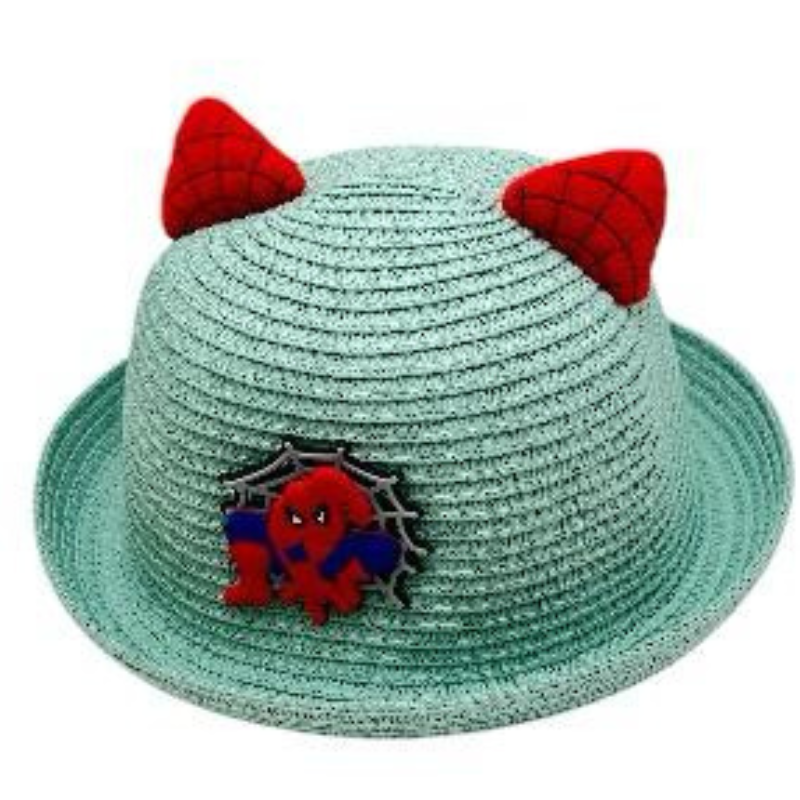Palarie de Soare cu Urechiuse pentru Copii – Din Paie, 16-23 cm, Model Jucaus, Ideala pentru Vara [1]