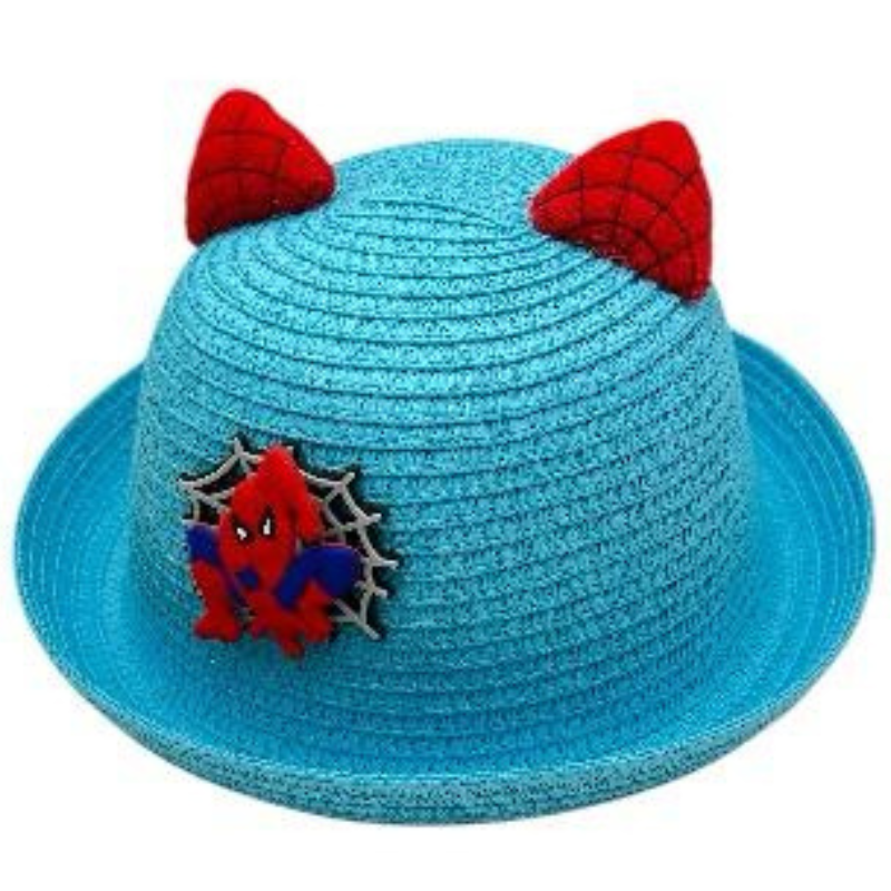 Palarie de Soare cu Urechiuse pentru Copii – Din Paie, 16-23 cm, Model Jucaus, Ideala pentru Vara [1]