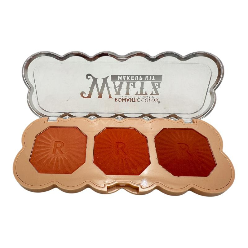 Paleta blush Romantic Color A2, 15cm – 3 nuante fard de obraz, finisaj mat si satinat, BaoBao [1]