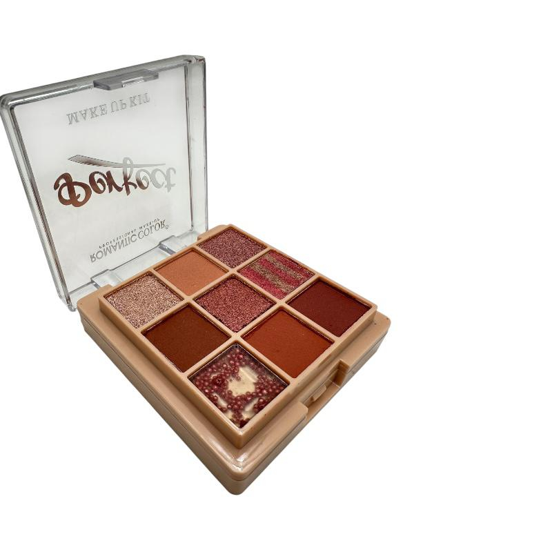 Paleta machiaj 9 culori  Romantic Color B2, contouring si pudra – definire, iluminare si fixare, BAOBAO [2]