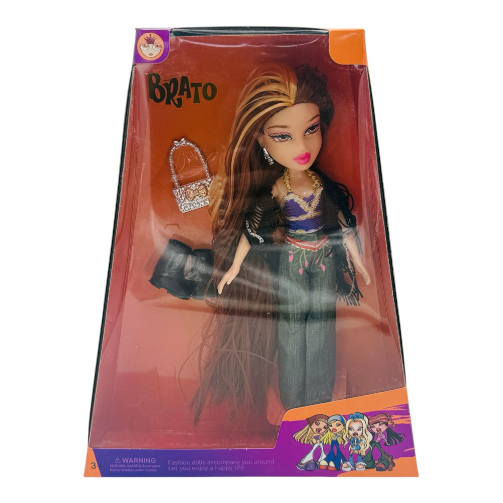 Papusa Fashion Diva Boho Style cu Accesorii, Tinuta Eleganta si Par Lung  [2]
