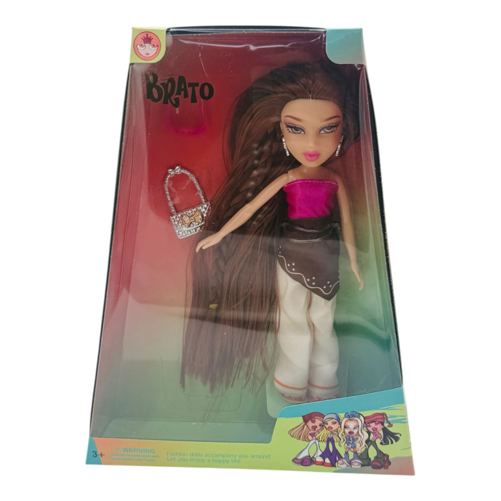 Papusa Fashion Diva Denim Edition cu Accesorii, Par Lung si Tinuta Moderna  [7]